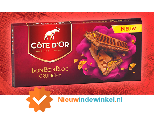Côte d’Or BonBonBloc Crunchy nieuwindewinkel.nl