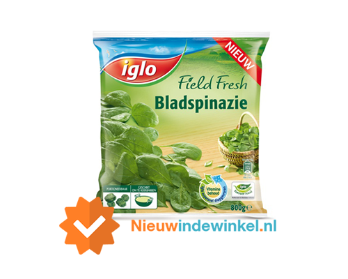 Iglo bladspinazie in zak nieuwindewinkel.nl