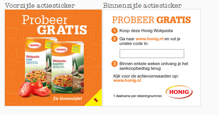 Honig wokpasta fusilli gratis proberen