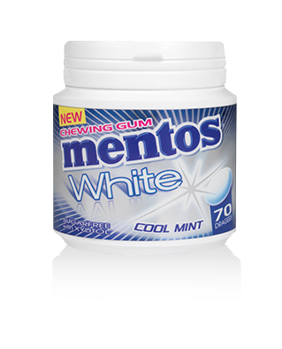 Mentos Gum White Cool Mint