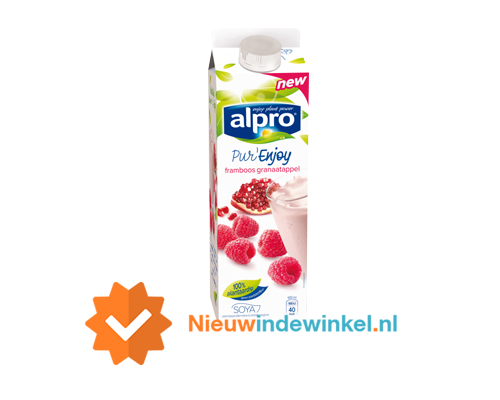 Alpro Pur Enjoy framboos granaatappel nieuwindewinkel.nl