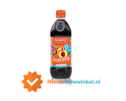 Slimpie Icetea perzik siroop nieuwindewinkel.nl
