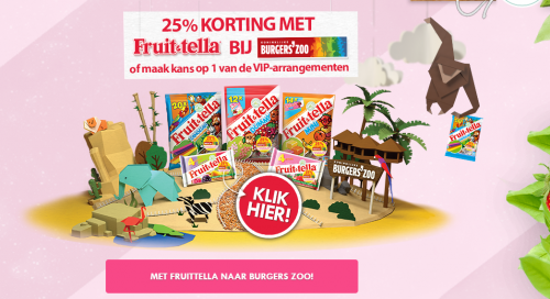 Fruittella X-plosions met 25% korting naar de zoo